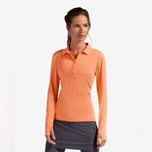 BloqUV Women’s UPF 50+ Sun Protection Active Collared Shirt Size XS